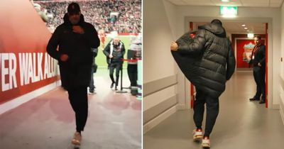 Why Jurgen Klopp runs down tunnel at half-time became clearer during Liverpool vs Man Utd