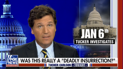 Tucker Carlson – news: Fox host’s private Trump texts revealed as he’s attacked for ‘shameful’ Jan 6 videos