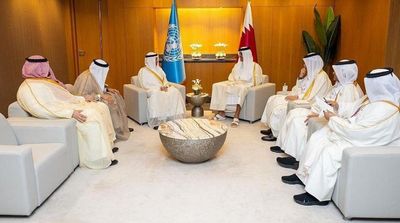 Emir of Qatar Meets with Saudi Minister of Economy and Planning