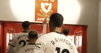 Manchester United player Wout Weghorst issues statement after touching 'This is Anfield' sign