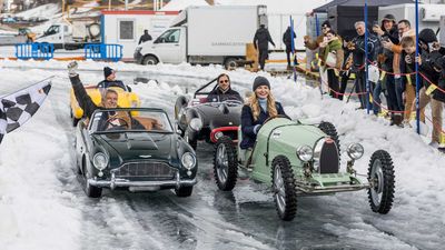 Tiny Ferraris, Bugattis From Little Car Company Go Ice Racing In St. Moritz