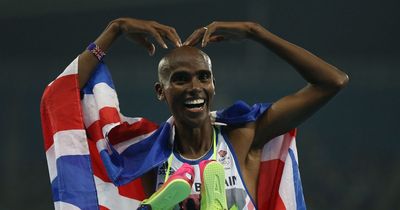Olympics champ Mo Farah comes THIRD in school sports race behind a dad in jeans