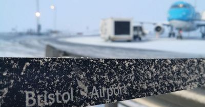 Snow grounds Bristol Airport flights until late morning as clear-up operation takes place