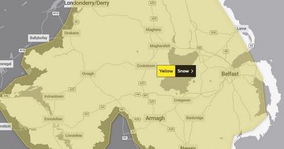 Northern Ireland snow latest as Met Office update yellow weather warning