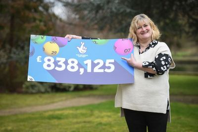 Mother who worked two jobs celebrates £838,000 lottery win