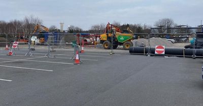 Why Tesco Extra Fforestfach's car park is being dug up with major construction work taking place