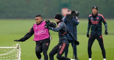 Gabriel Jesus steps up recovery in first full Arsenal training session in four months