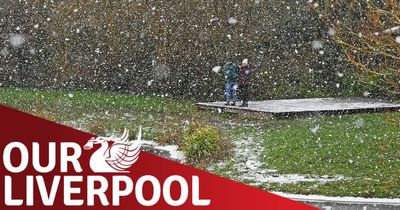 Our Liverpool: snow begins to fall as Liverpool celebrates its women