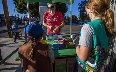 The Girl Scouts’ new sold-out cookie is reselling for up to $50 a box on eBay. The Scouts aren’t happy