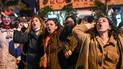 Watch live: Activists march through Istanbul to mark International Women’s Day