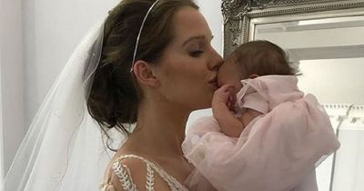 Helen Flanagan begged to 'stop' as she shares picture of herself in a wedding dress to mark International Women's Day