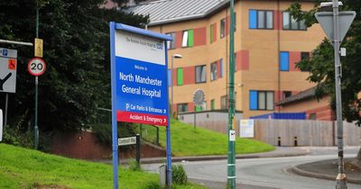 North Manchester General Hospital was forced to close theatres after ceiling collapsed