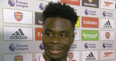 Bukayo Saka reveals the Arsenal player who impressed him the most after joining the first team