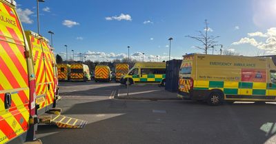 NHS crisis laid bare as 14 ambulances queue outside Whiston Hospital