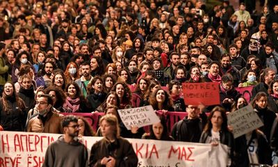 ‘Greece has derailed’: tens of thousands of protesters ‘rage’ over train disaster