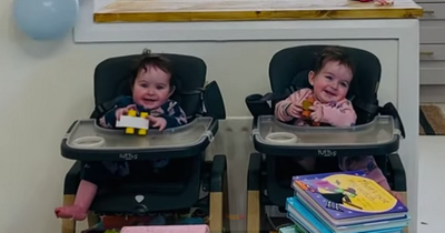 Co Antrim parent's delight as formerly conjoined twin girls celebrate first birthday