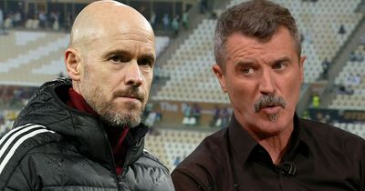 Erik ten Hag listens to Roy Keane after "all over the place" blast at two Man Utd stars