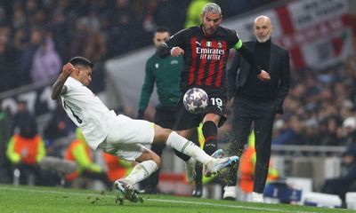 Limp 10-man Tottenham crash out of Champions League after Milan draw