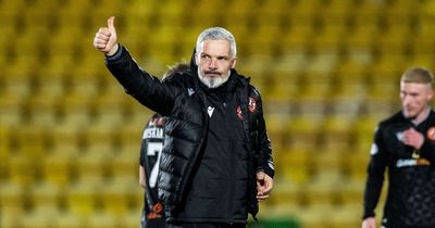 Jim Goodwin in defiant Dundee United relegation stance as he claims Livingston point shows Premiership survival 'guts'