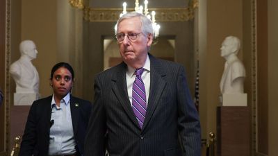 GOP leader Mitch McConnell hospitalized after fall