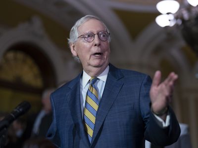 Mitch McConnell hospitalized with a concussion after a fall