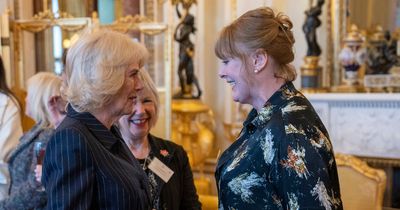 Watch as Sarah Lancashire meets the Queen Consort and makes Happy Valley admission about another series