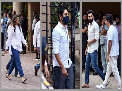Satish Kaushik passes away: Ranbir Kapoor, Shilpa Shetty, Nawazuddin Siddiqui and others reach his Mumbai residence ahead of the funeral - See photos
