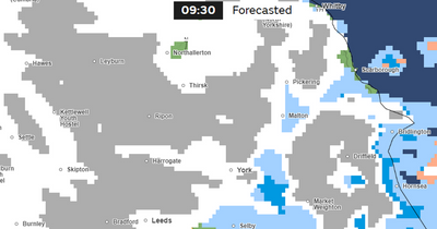 Leeds Met Office snow map latest as huge band of snow over city 'four hours'