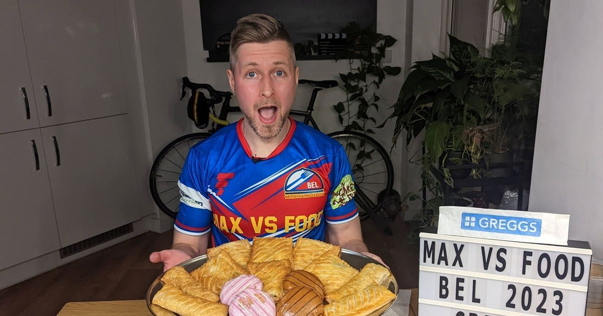 Competitive eater sets Greggs sausage roll world record at