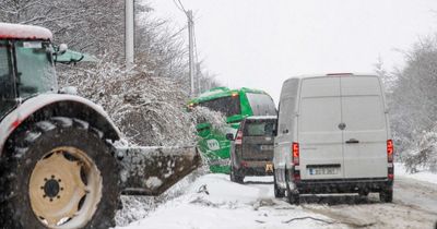 Met Eireann issue Status Orange snow and ice weather warning for most of Ireland