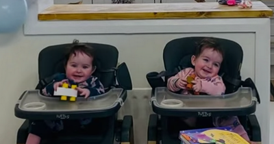 Proud parents of previously conjoined twin girls celebrate their first birthday