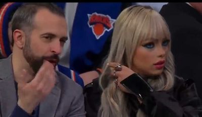 WWE’s Liv Morgan seemingly ignoring a chattering man at a Knicks game became a hilarious meme