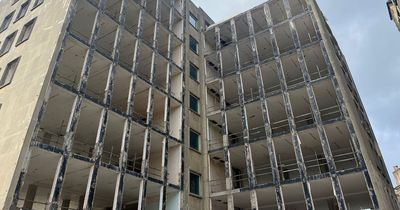 Stark Edinburgh photos show front of office block ripped off to make way for hotel