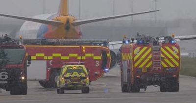 Jet2 flight met by emergency vehicles after Manchester Airport diversion