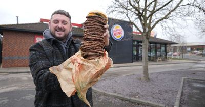 Dad orders 'UK's biggest burger' from Burger King as birthday treat
