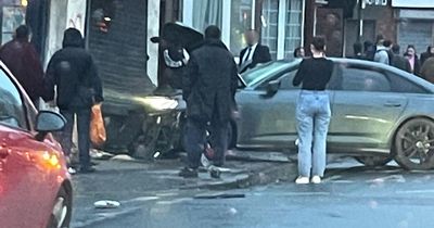 Pictures show moment car crashed into Nottingham newsagents