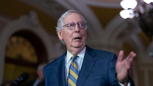 Senate Republican leader Mitch McConnell remains in hospital after concussion