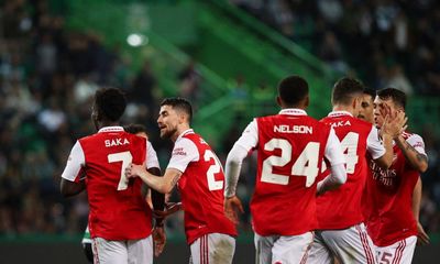 Hidemasa Morita’s own goal keeps Arsenal level with Sporting Lisbon