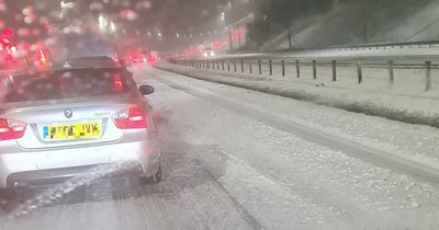 Chaos on M62 as drivers abandon cars and get stuck for up to SEVEN HOURS in snow blizzard