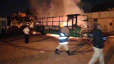 Karnataka: Conductor charred to death after bus he was sleeping in catches fire in Bengaluru