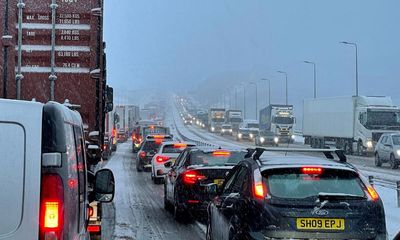 UK weather: Storm Larisa batters country with motorists stranded overnight