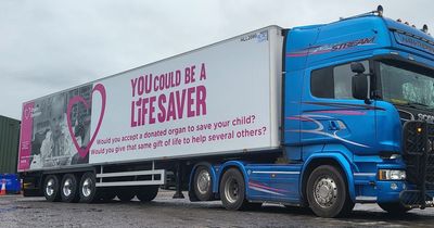 Toddler Beatrix's heart journey on 'mobile billboard' as North East lorry firm back organ donation campaign