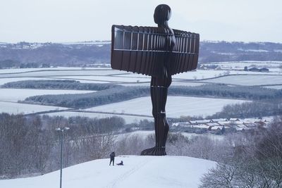 In pictures: Snow brings treacherous conditions to parts of UK