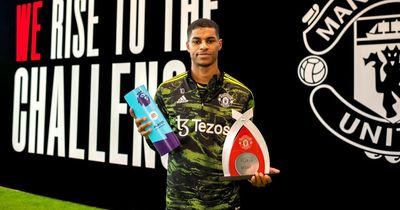 Marcus Rashford equals Mohamed Salah's superb record with latest Premier League award