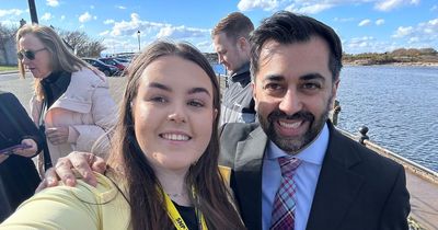Humza Yousaf visits Ayrshire as First Minister front-runner 'grateful' for support