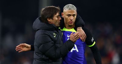 Antonio Conte agrees with Richarlison form verdict and confirms Tottenham man has apologised