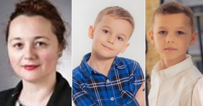 Mum and two sons, 7 and 9, pictured after being found dead inside home