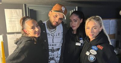 Chris Brown parties at Menagerie bar after AO Arena gig