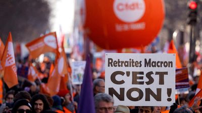 Macron insists pension reform is necessary as protests, strikes press on