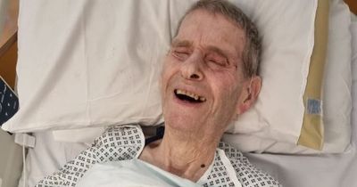 Granddad with broken hip who had to be strapped to plank of wood due to 999 shortages has died